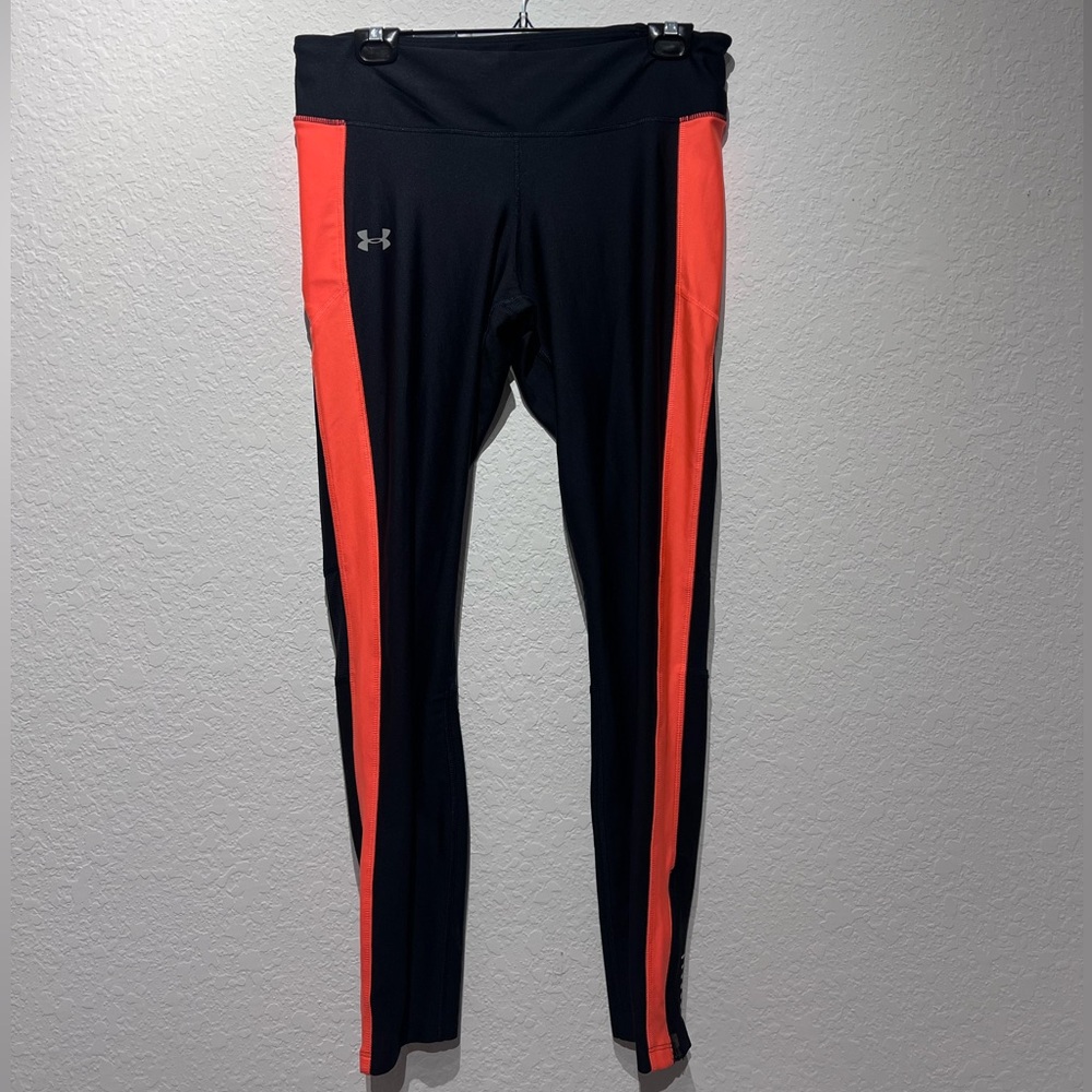 Under Armour Black and Orange Leggings